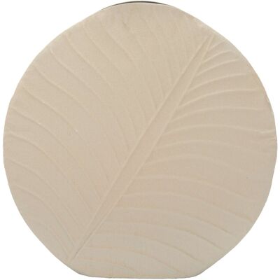 Vaza decorativa Dune, Mauro Ferretti, 41.5x41.5 cm, fier, crem Vaza decorativa Dune, Mauro Ferretti, 41.5x41.5 cm, fier, crem