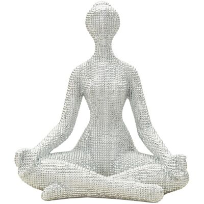 Figurina /sculptura decorativa Yoga Woman, Mauro Ferretti, 20.5x15.5x23 cm, polirasina, alb Figurina /sculptura decorativa Yoga Woman, Mauro Ferretti, 20.5x15.5x23 cm, polirasina, alb