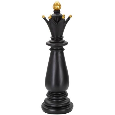 Statueta decorativa / Piesa de sah Nebun, Black Bishop, Mauro Ferretti, Ø12.5 x 38.5 cm, polirasina, negru/auriu Statueta decorativa / Piesa de sah Nebun, Black Bishop, Mauro Ferretti, Ø12.5 x 38.5 cm, polirasina, negru/auriu