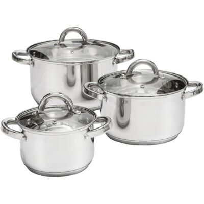 Set de 6 oale din inox Ambition Berry - Set de vase de bucătărie Set de 6 oale din inox Ambition Berry - Set de vase de bucătărie