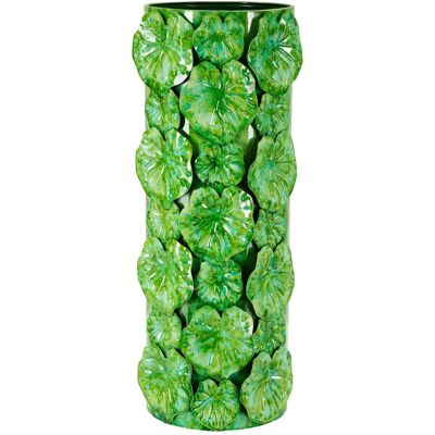 Vaza decorativa Drop, Mauro Ferretti, 18x17.5x46 cm, fier, verde Vaza decorativa Drop, Mauro Ferretti, 18x17.5x46 cm, fier, verde