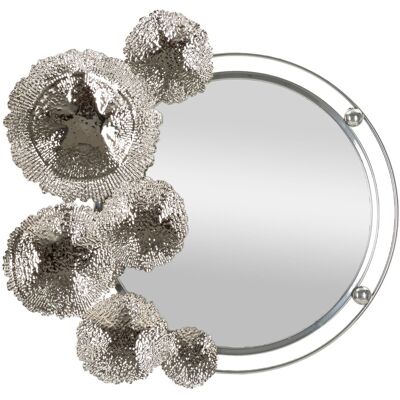 Oglinda decorativa Kandi, Mauro Ferretti, 85x80.6 cm, metal/oglinda, argintiu Oglinda decorativa Kandi, Mauro Ferretti, 85x80.6 cm, metal/oglinda, argintiu