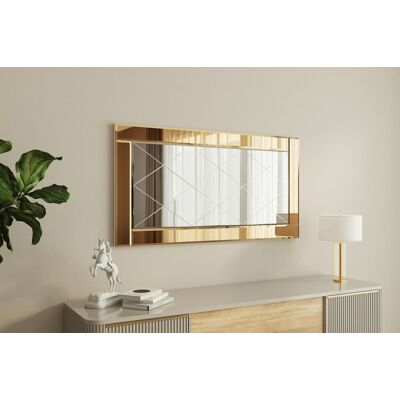 Siam Oglinda decorativa, Hanah Home, Pierre, 60x120x2.2 cm, Bronz / Alb Siam Oglinda decorativa, Hanah Home, Pierre, 60x120x2.2 cm, Bronz / Alb