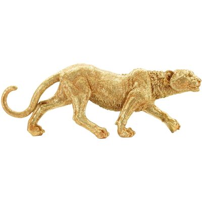 Figurina /sculptura decorativa Leopard Shant, Mauro Ferretti, 89x21x33 cm, polirasina, auriu Figurina /sculptura decorativa Leopard Shant, Mauro Ferretti, 89x21x33 cm, polirasina, auriu