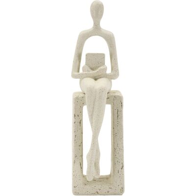 Figurina /sculptura decorativa Stons Single, Mauro Ferretti, 8.5x6.5x24 cm, polirasina, crem Figurina /sculptura decorativa Stons Single, Mauro Ferretti, 8.5x6.5x24 cm, polirasina, crem