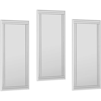 Siam Set oglinzi decorative (3 bucăți), Hanah Home, Mini Buhem, Transparent Siam Set oglinzi decorative (3 bucăți), Hanah Home, Mini Buhem, Transparent