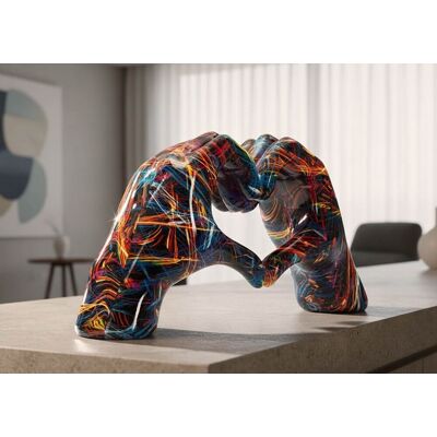 Decoratiune, Mauro Ferretti, Lover Psyco, 25x7.5x13.5 cm, polirasina, multicolor Decoratiune, Mauro Ferretti, Lover Psyco, 25x7.5x13.5 cm, polirasina, multicolor