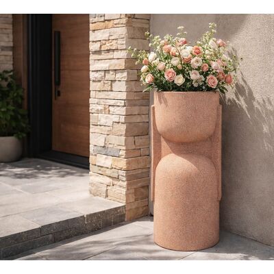 Vaza decorativa, Mauro Ferretti, Nui Outdoor, 36x34x70.5 cm, polirasina, rosu Vaza decorativa, Mauro Ferretti, Nui Outdoor, 36x34x70.5 cm, polirasina, rosu