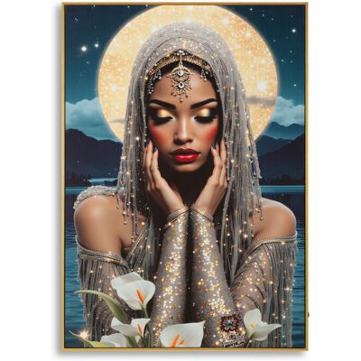 Tablou decorativ cu LED, Mauro Ferretti, Venus, 70x100 cm, lemn de pin/canvas, multicolor Tablou decorativ cu LED, Mauro Ferretti, Venus, 70x100 cm, lemn de pin/canvas, multicolor
