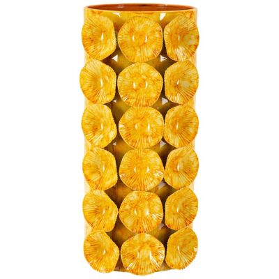 Vaza decorativa Drop, Mauro Ferretti, 16x15x33 cm, fier, galben Vaza decorativa Drop, Mauro Ferretti, 16x15x33 cm, fier, galben