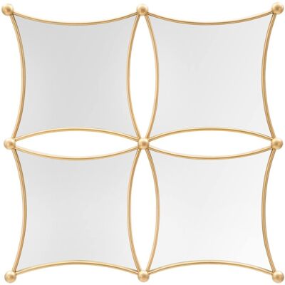Compoziție de Oglinzi de Perete Mauro Ferretti - 68x68cm - Auriu - Decorație Elegantă Compoziție de Oglinzi de Perete Mauro Ferretti - 68x68cm - Auriu - Decorație Elegantă