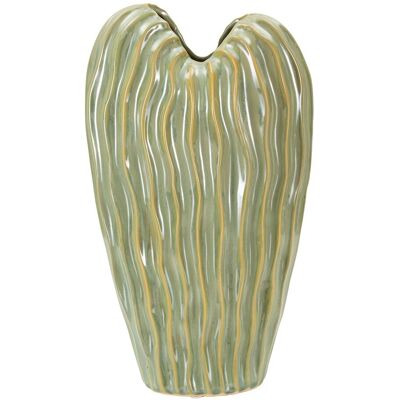 Vaza decorativa Venice, Mauro Ferretti, 22x10x39 cm, ceramica, verde Vaza decorativa Venice, Mauro Ferretti, 22x10x39 cm, ceramica, verde