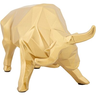 Decoratiune, Mauro Ferretti, Bull, 19.5 x 9.9 x 10.6 cm, polirasina, auriu Decoratiune, Mauro Ferretti, Bull, 19.5 x 9.9 x 10.6 cm, polirasina, auriu