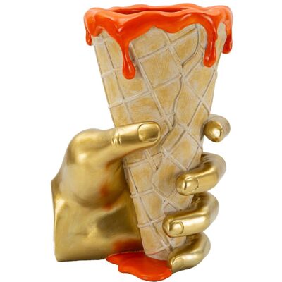 Figurina /sculptura decorativa Glaze Flower Cone, Mauro Ferretti, 18x16x26 cm, polirasina, multicolor Figurina /sculptura decorativa Glaze Flower Cone, Mauro Ferretti, 18x16x26 cm, polirasina, multicolor