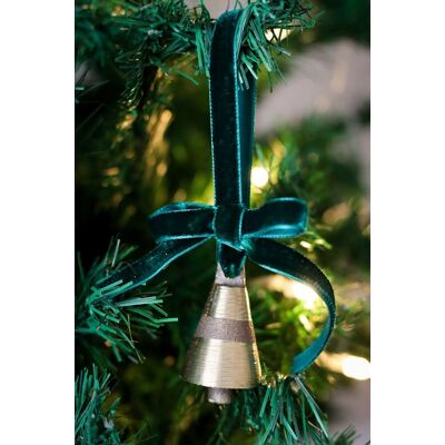 Aberto Design Ornament de brad de Crăciun, BSY236, 5x12 cm, Catifea, Verde inchis Aberto Design Ornament de brad de Crăciun, BSY236, 5x12 cm, Catifea, Verde inchis
