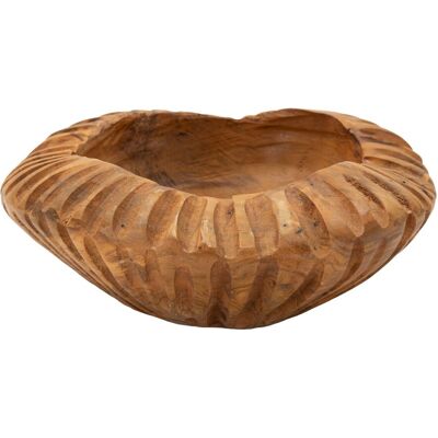 Sculptura decorativa / vas decorativ Geris, Mauro Ferretti, 19x19x8 cm, tec reciclat, lucrat manual, model unicat, maro Sculptura decorativa / vas decorativ Geris, Mauro Ferretti, 19x19x8 cm, tec reciclat, lucrat manual, model unicat, maro
