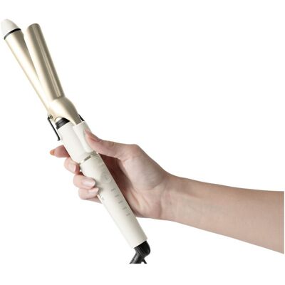 Ondulator de par Fashion TV, Matte Cream-Gold, 50-55W, 200°C, 5 trepte de temperatura, crem Ondulator de par Fashion TV, Matte Cream-Gold, 50-55W, 200°C, 5 trepte de temperatura, crem