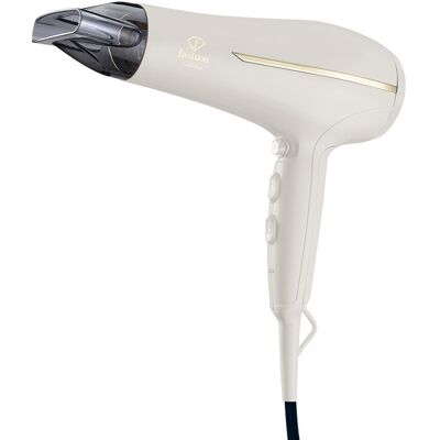 Uscator de par profesional Fashion TV, Matte Cream-Gold, 1950-2300W, 2 viteze, 3 trepte de temperatura, crem Uscator de par profesional Fashion TV, Matte Cream-Gold, 1950-2300W, 2 viteze, 3 trepte de temperatura, crem