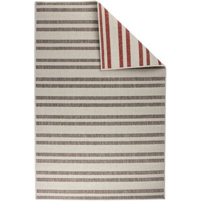 Covor cu doua fete Titor, Decorino, 80x140 cm, polipropilena, rosu/crem Covor cu doua fete Titor, Decorino, 80x140 cm, polipropilena, rosu/crem