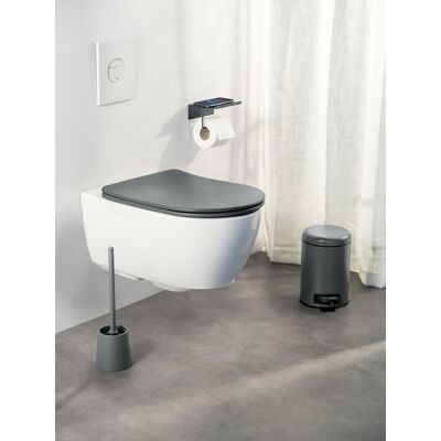 WENKO Galati Capac WC - Antracit - Duroplast, Soft-Close, 36x46cm WENKO Galati Capac WC - Antracit - Duroplast, Soft-Close, 36x46cm