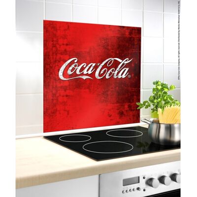 Protectie perete bucatarie Coca-Cola Classic, Wenko, 60 x 70 cm, sticla termorezistenta, rosu Protectie perete bucatarie Coca-Cola Classic, Wenko, 60 x 70 cm, sticla termorezistenta, rosu