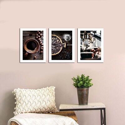 Set 3 tablouri decorative, Alpha Wall, Good Time, 30x40 cm Set 3 tablouri decorative, Alpha Wall, Good Time, 30x40 cm