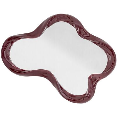 Oglinda decorativa, Bloomingville, Violeta, 47x7x62 cm, polirasina, rosu Oglinda decorativa, Bloomingville, Violeta, 47x7x62 cm, polirasina, rosu