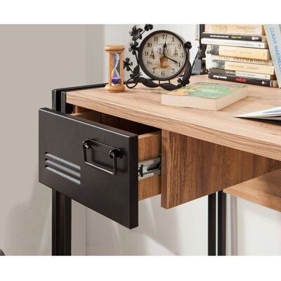Sapphire Set de mobilier pentru camera de studiu, Hanah Home, COSMO-TKM.10, Pin Atlantic / Negru Sapphire Set de mobilier pentru camera de studiu, Hanah Home, COSMO-TKM.10, Pin Atlantic / Negru