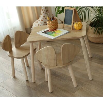 Bambini Set masa si scaun pentru copii, Hanah Home, Mickey Two Chair Set, Maro Bambini Set masa si scaun pentru copii, Hanah Home, Mickey Two Chair Set, Maro