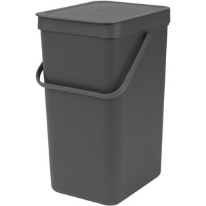 Cos de gunoi, Brabantia, Sort&Go, 16 L, 27.9x22x40.1 cm, polipropilena, gri Cos de gunoi, Brabantia, Sort&Go, 16 L, 27.9x22x40.1 cm, polipropilena, gri