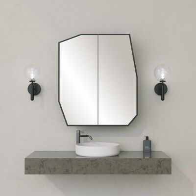 Neostill Dulap de baie, Hanah Home, Quartz Cabinet, 12x45x50 cm, Negru Neostill Dulap de baie, Hanah Home, Quartz Cabinet, 12x45x50 cm, Negru