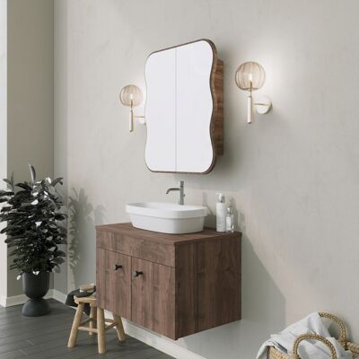 Neostill Dulap de baie, Hanah Home, Day Dream, 12x45x50 cm, Maro Neostill Dulap de baie, Hanah Home, Day Dream, 12x45x50 cm, Maro