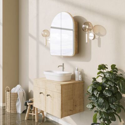 Neostill Dulap de baie, Hanah Home, Hope Cabinet, 12x45x50 cm, Bej Neostill Dulap de baie, Hanah Home, Hope Cabinet, 12x45x50 cm, Bej
