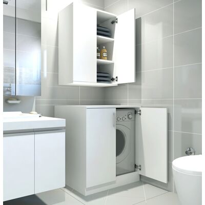 Decorotika Dulap de baie, Hanah Home, Su, Alb Decorotika Dulap de baie, Hanah Home, Su, Alb