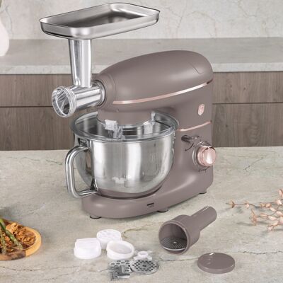 Robot de bucatarie 4 in 1 Berlinger Haus, Taupe, 1500W, inox/plastic, taupe mat/argintiu Robot de bucatarie 4 in 1 Berlinger Haus, Taupe, 1500W, inox/plastic, taupe mat/argintiu