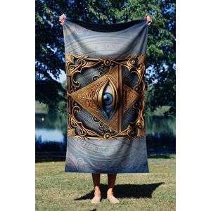 Astacura Prosop de plaja, L'essentiel Maison, Pyramid Eye 70, 70x130 cm, Multicolor Astacura Prosop de plaja, L'essentiel Maison, Pyramid Eye 70, 70x130 cm, Multicolor