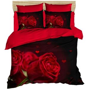 Pearl Home Lenjerie de pat pentru o persoana, L'essentiel Maison, 215, Roșu/Negru Pearl Home Lenjerie de pat pentru o persoana, L'essentiel Maison, 215, Roșu/Negru