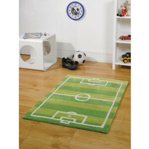 Flair Rugs Covor Kiddy Play Football Pitch Green 100X150 cm Flair Rugs Covor Kiddy Play Football Pitch Green 100X150 cm