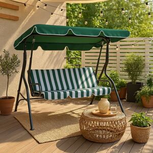 Leagan cu 3 locuri, Heinner, 177 x 110 x 146 cm, otel si poliester Leagan cu 3 locuri, Heinner, 177 x 110 x 146 cm, otel si poliester