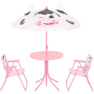 Maison Set mobilier de gradina pentru copii, 4 piese, Cow, roz Maison Set mobilier de gradina pentru copii, 4 piese, Cow, roz