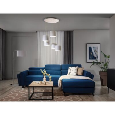 Lustra ELTAP, Vespillo, 58x115 cm, 5xE27, 15W, otel/PVC, alb Lustra ELTAP, Vespillo, 58x115 cm, 5xE27, 15W, otel/PVC, alb