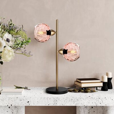 Lampa de masa, Opviq, 521SHN3671, Roz/Auriu Lampa de masa, Opviq, 521SHN3671, Roz/Auriu
