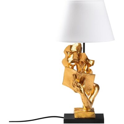 Lampa de masa, Opviq, 897TNL1130, Aur/Alb Lampa de masa, Opviq, 897TNL1130, Aur/Alb