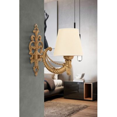 Aplica de perete, Opviq, 390FLH2347, Crem / Aur Aplica de perete, Opviq, 390FLH2347, Crem / Aur