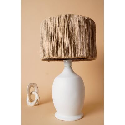Lampa de masa, Opviq, 687HMY2288, Alb / Stejar Lampa de masa, Opviq, 687HMY2288, Alb / Stejar