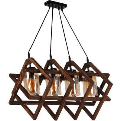 Candelabru, Luin, 8309-4, E27, 60 W, lemn/metal Candelabru, Luin, 8309-4, E27, 60 W, lemn/metal