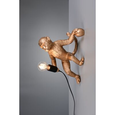 Lampa de perete Louy, RL, 35x20x36.5 cm, 15W, 1x E27, polirasina, auriu Lampa de perete Louy, RL, 35x20x36.5 cm, 15W, 1x E27, polirasina, auriu