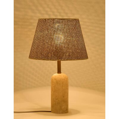 Lampa de masa, Opviq, 377KLT1102, Maro / Bej Lampa de masa, Opviq, 377KLT1102, Maro / Bej