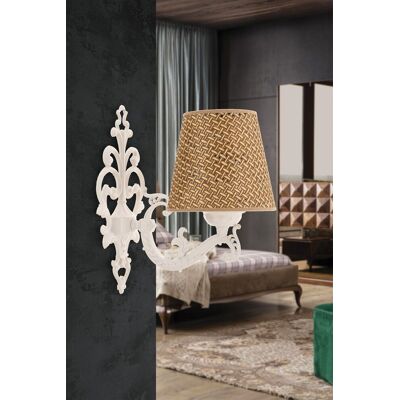 Aplica de perete, Opviq, 390FLH2339, Natural/Alb Aplica de perete, Opviq, 390FLH2339, Natural/Alb