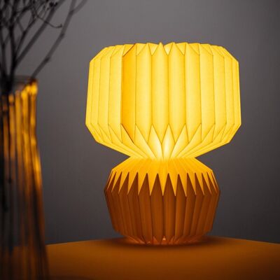 Lampa de masa Galla, Homla, 27x38 cm, 25W, 1x E14, hartie, ecru Lampa de masa Galla, Homla, 27x38 cm, 25W, 1x E14, hartie, ecru